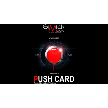 PUSH CARD (French) by Mickael Chatelain  - Trick wwww.magiedirecte.com