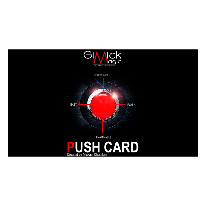 PUSH CARD (Japanese) by Mickael Chatelain  - Trick wwww.magiedirecte.com