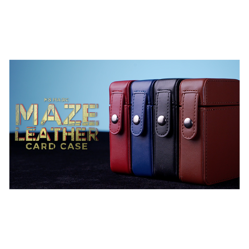 MAZE Leather Card Case (Bleu) wwww.magiedirecte.com