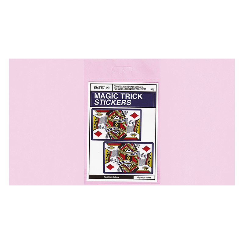 Stickers Autocollant (Roi de Carreaux) - Magic Trick Stickers wwww.magiedirecte.com