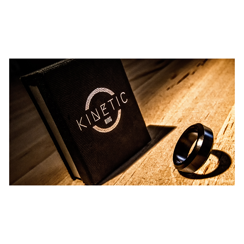 Kinetic PK Ring (Black) Beveled size 11 by Jim Trainer - Trick wwww.magiedirecte.com