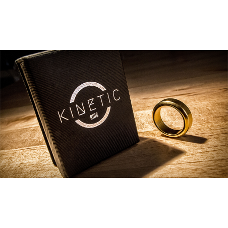 Kinetic PK Ring (Gold) Beveled size 11 by Jim Trainer - Trick wwww.magiedirecte.com