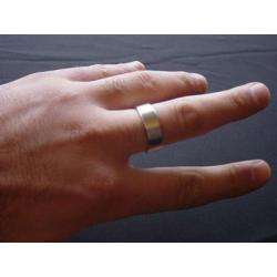 Wizard PK Ring Original (FLAT, SILVER, 16mm) by World Magic Shop - Trick wwww.magiedirecte.com