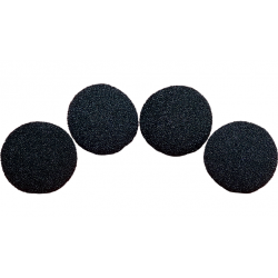 2 inch Regular Sponge Ball (Black) Pack of 4 wwww.magiedirecte.com
