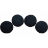 2 inch Regular Sponge Ball (Black) Pack of 4 wwww.magiedirecte.com