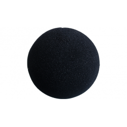 4 inch Regular Sponge Ball (Black) (1 Each) wwww.magiedirecte.com