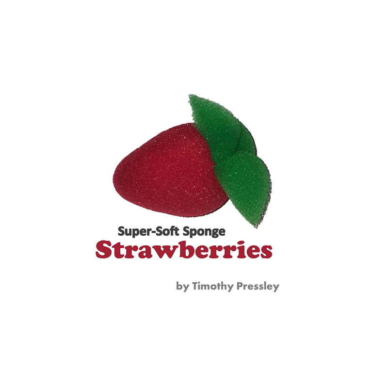 Super-Soft Sponge Strawberries by Timothy Pressley and Goshman - Trick wwww.magiedirecte.com