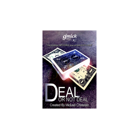 DEAL OR NOT DEAL Blue (Gimmick and Online Instructions) by Mickael Chatelain - Trick wwww.magiedirecte.com