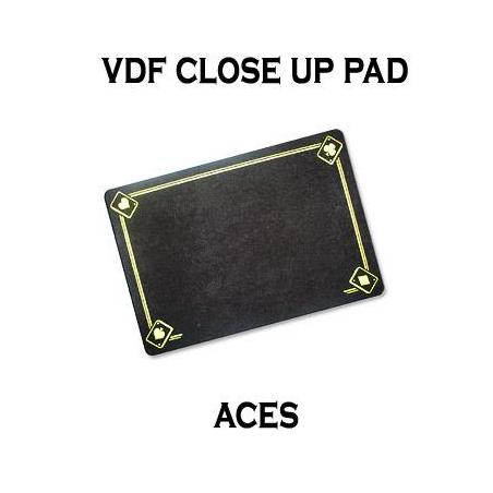 VDF Close Up Pad with Printed Aces (Black) by Di Fatta Magic wwww.magiedirecte.com