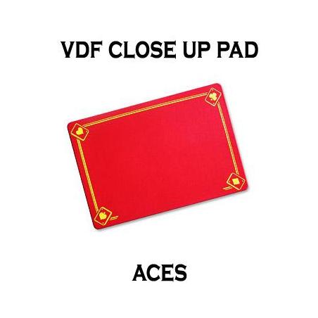 VDF Close Up Pad with Printed Aces (Red) by Di Fatta Magic wwww.magiedirecte.com