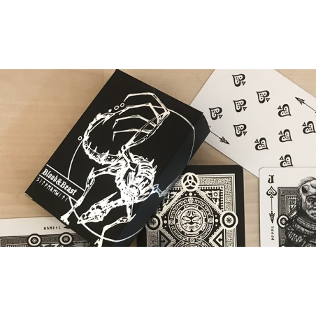 Blood and Beast (Silver) Playing Cards wwww.magiedirecte.com