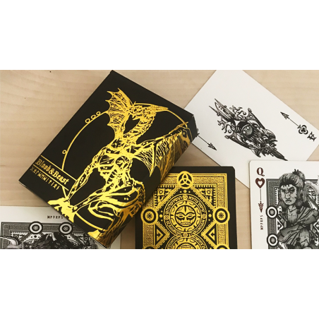 Blood and Beast (Gold-Gilded) Playing Cards wwww.magiedirecte.com
