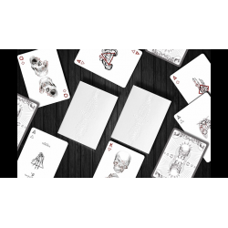 Black Trauma White Edition Playing Cards wwww.magiedirecte.com