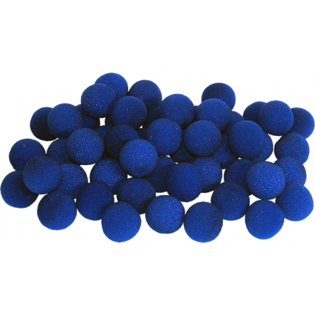 1.5 inch Super Soft Sponge Ball (Blue) Bag of 50 from Magic by Gosh wwww.magiedirecte.com