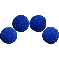 1.5 inch High Density Ultra Soft Sponge Ball (Blue) Pack of 4 from Magic by Gosh wwww.magiedirecte.com