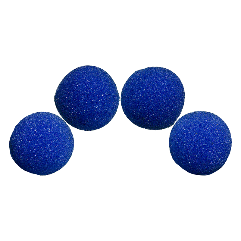 1.5 inch Super Soft Sponge Balls (Blue) Pack of 4 from Magic by Gosh wwww.magiedirecte.com