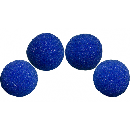 1.5 inch Super Soft Sponge Balls (Blue) Pack of 4 from Magic by Gosh wwww.magiedirecte.com