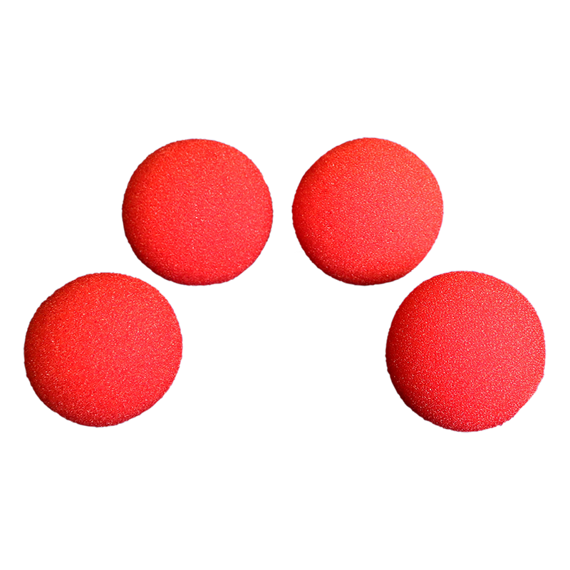 1.5 inch Super Soft Sponge Balls (Red) Pack of 4 from Magic by Gosh wwww.magiedirecte.com