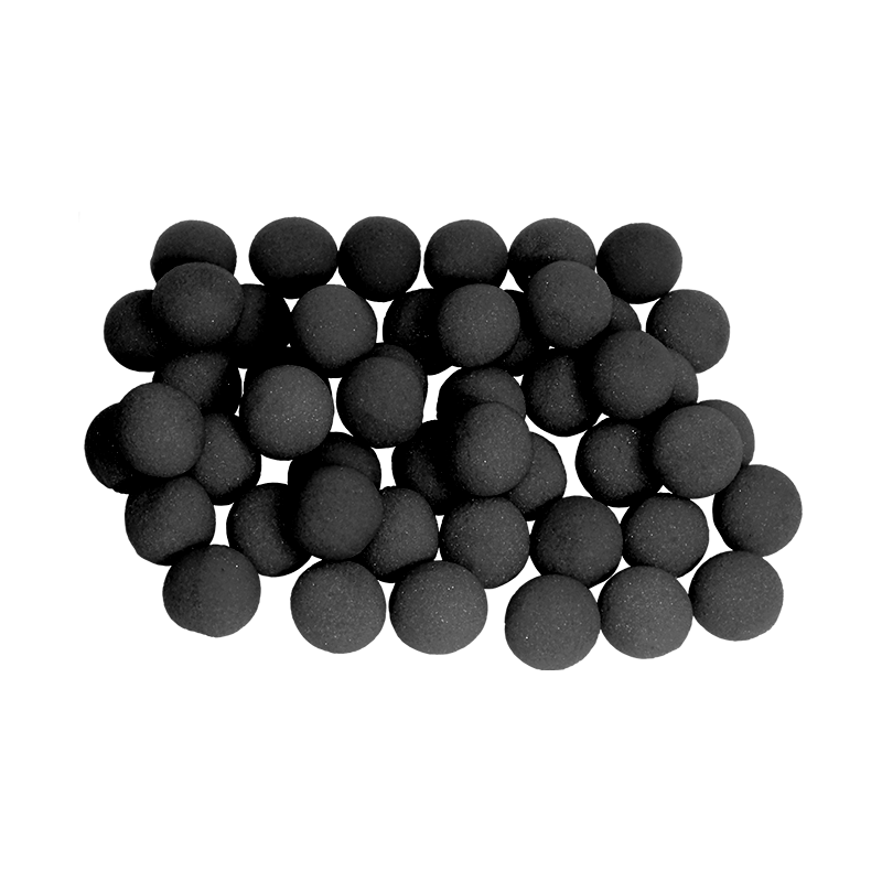 Balle Mousse 2,50 cm Noire super Soft pack de 50 Balles wwww.magiedirecte.com
