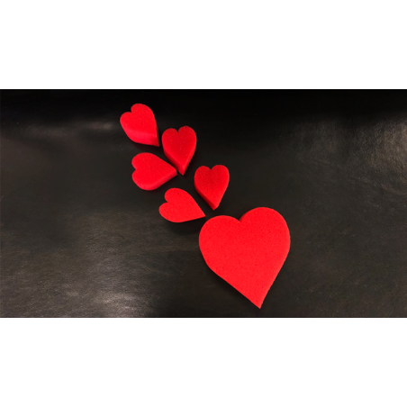 Sponge Heart Set (Red) by Goshman wwww.magiedirecte.com