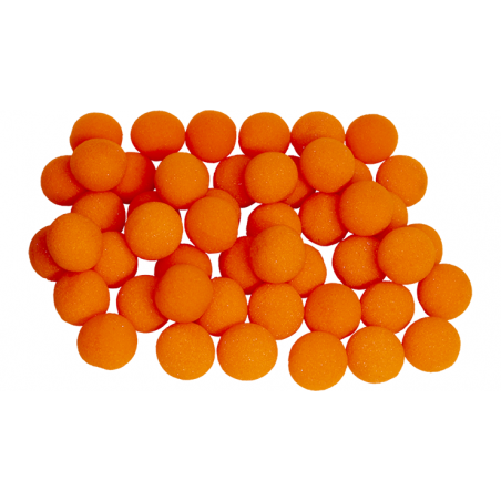 Balle Mousse 2,50 cm Orange super Soft pack de 50 Balles wwww.magiedirecte.com