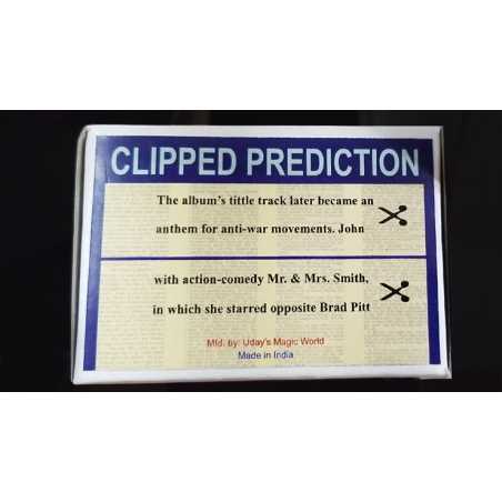 CLIPPED PREDICTION (Lennon/Brad Pit) - Uday wwww.magiedirecte.com