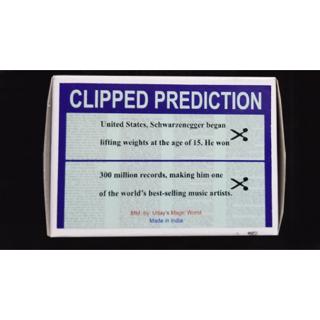 CLIPPED PREDICTION (Schwarzenegger/Elton) by Uday - Trick wwww.magiedirecte.com