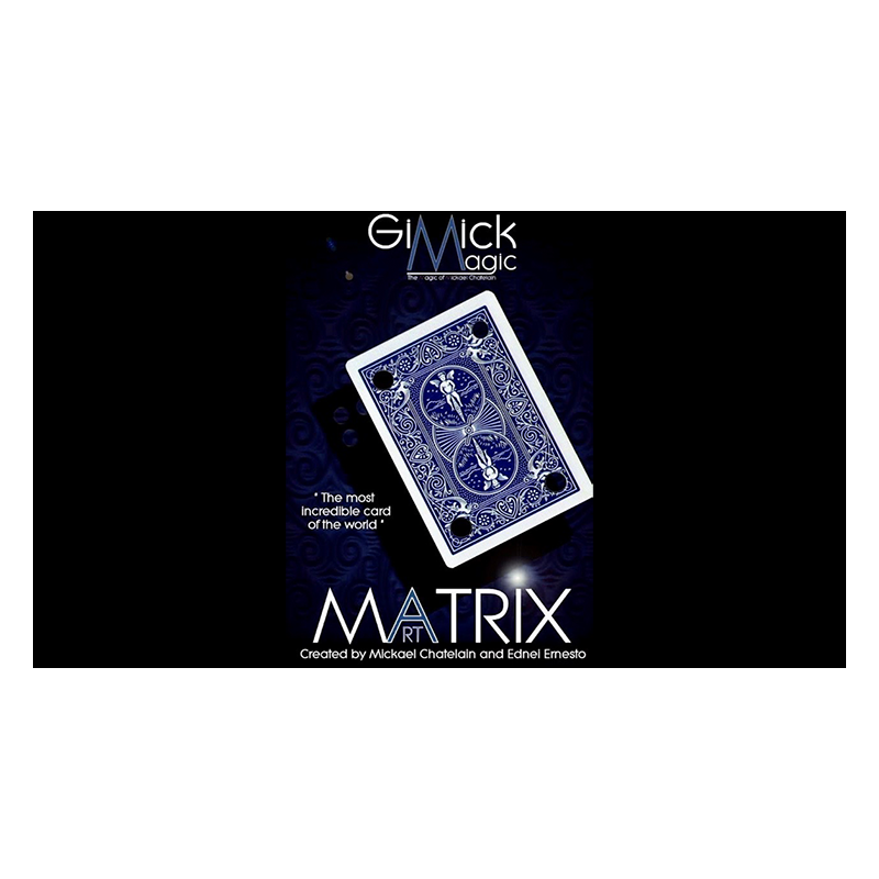 MATRIX ART Blue by Mickael Chatelain  - Trick wwww.magiedirecte.com