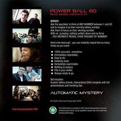 Powerball 60 (DVD, Gimmick, UK Lotto) by Richard Sanders and Bill Abbott - DVD wwww.magiedirecte.com