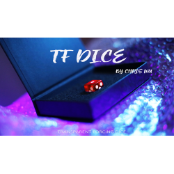 TF DICE (Transparent Forcing Dice) RED by Chris Wu - Trick wwww.magiedirecte.com
