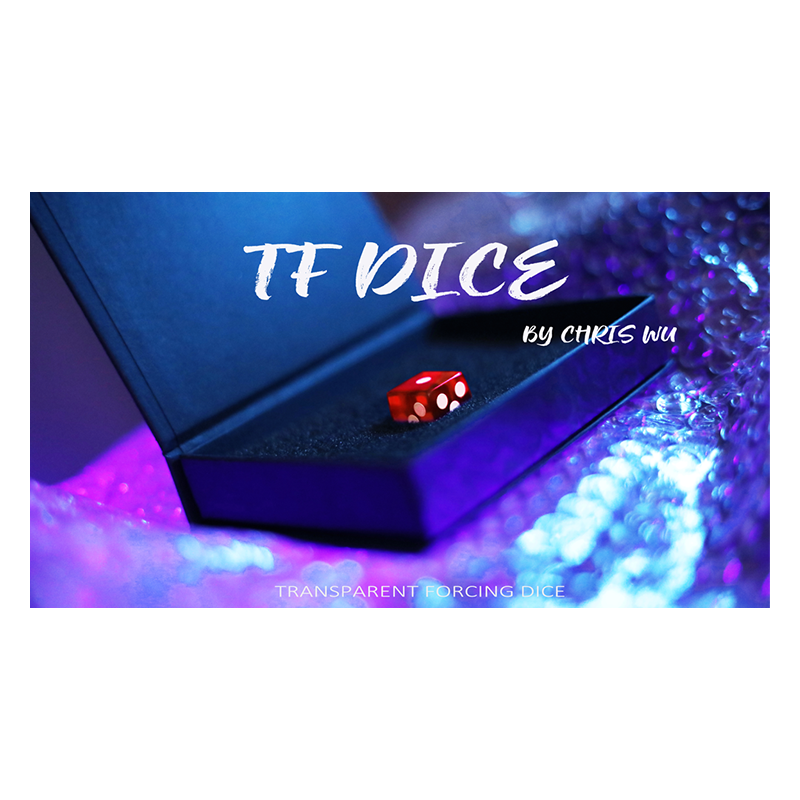 TF DICE (Transparent Forcing Dice) RED by Chris Wu - Trick wwww.magiedirecte.com