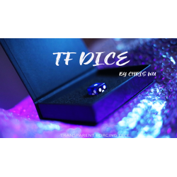 TF DICE (Transparent Forcing Dice) BLUE by Chris Wu - Trick wwww.magiedirecte.com