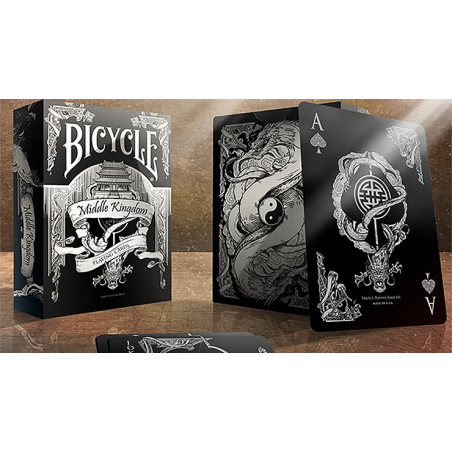 Bicycle Middle Kingdom (Black)  Playing Cards Printed by US Playing Card Co wwww.magiedirecte.com