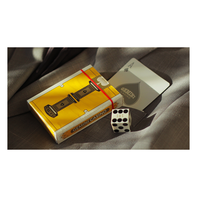 Gemini Casino Yellow Playing Cards by Gemini wwww.magiedirecte.com