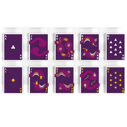 The Serpent (Purple) Playing Cards wwww.magiedirecte.com