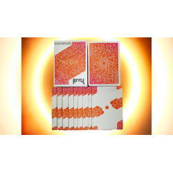 Orange Bump Neon Playing Cards by US Playing Card Co wwww.magiedirecte.com