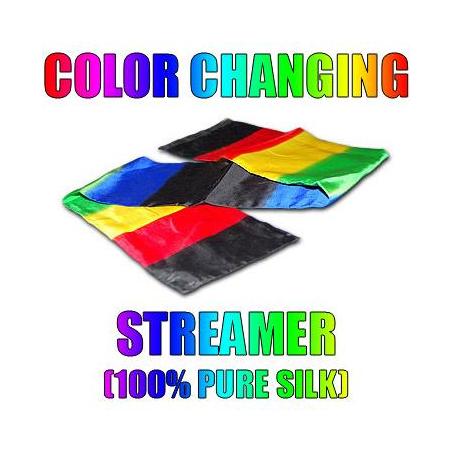 Color Changing Streamer 100% Silk by Vincenzo Di Fatta - Tricks wwww.magiedirecte.com