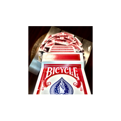 Special Edition Cascading Cards Bicycle Rider Back (Red) by Keith O'Brien - Trick wwww.magiedirecte.com