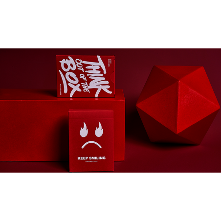 Keep Smiling Red V2 Playing Cards by Bocopo wwww.magiedirecte.com