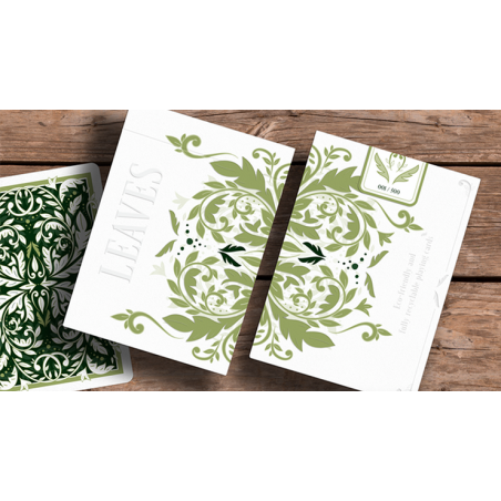 Leaves Collector's (White) Playing Cards by Card House Company wwww.magiedirecte.com