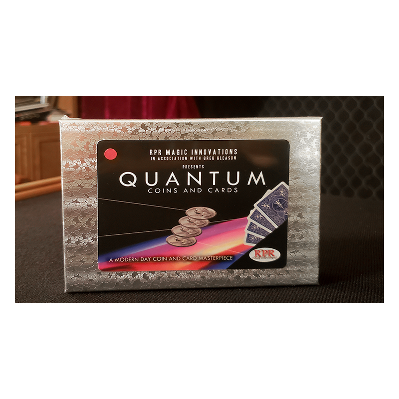Quantum Coins (Euro 50 cent Blue Card) Gimmicks and Online Instructions by Greg Gleason and RPR Magic Innovations wwww.magiedire
