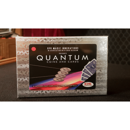 Quantum Coins (US Quarter Blue Card) Gimmicks and Online Instructions by Greg Gleason and RPR Magic Innovations wwww.magiedirect