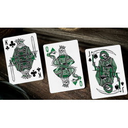 666 Green Playing Cards by Riffle Shuffle wwww.magiedirecte.com