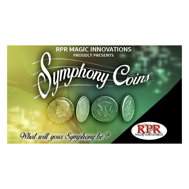 Symphony Coins (English Penny) Gimmicks and Online Instructions by RPR Magic Innovations - Trick wwww.magiedirecte.com