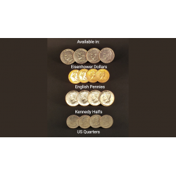 Symphony Coins (English Penny) Gimmicks and Online Instructions by RPR Magic Innovations - Trick wwww.magiedirecte.com