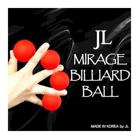 Mirage Billiard Balls by JL (RED, 3 Balls and Shell) - Trick wwww.magiedirecte.com