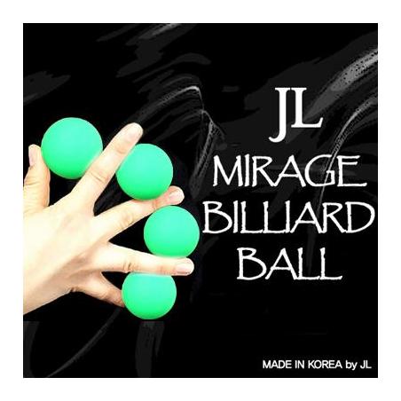 Mirage Billiard Balls by JL (GREEN, 3 Balls and Shell) - Trick wwww.magiedirecte.com