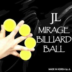 Mirage Billiard Balls by JL (Yellow, 3 Balls and Shell) -Trick wwww.magiedirecte.com