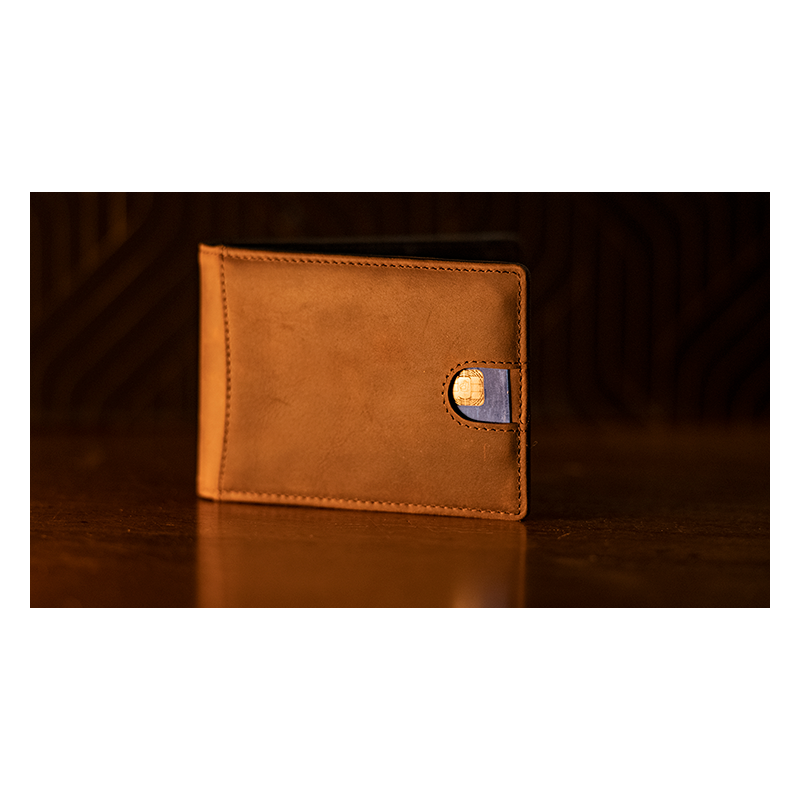 FPS Wallet Brown (Gimmicks and Online Instructions) by Magic Firm - Trick wwww.magiedirecte.com