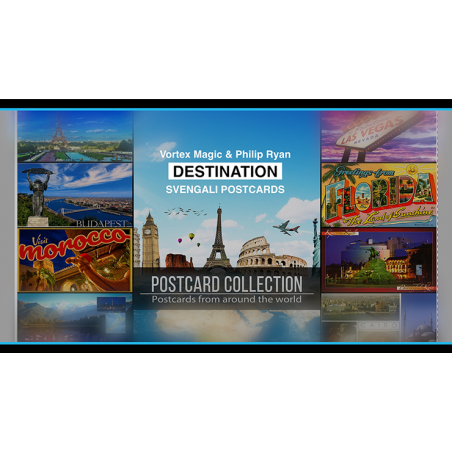 Vortex Magic Presents DESTINATION by Philip Ryan (Svengali Postcards) - Tour wwww.magiedirecte.com